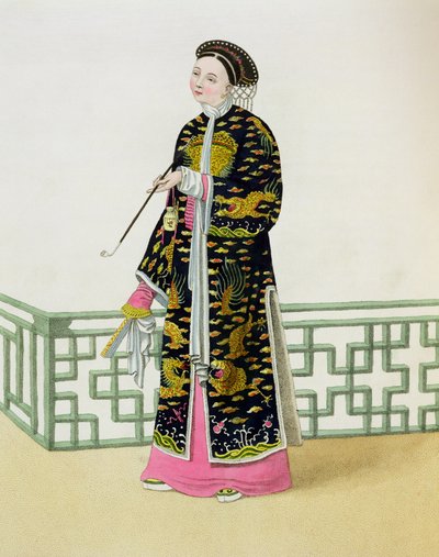 A Lady of Distinction in her Habit of Ceremony, plate 60 fra 
