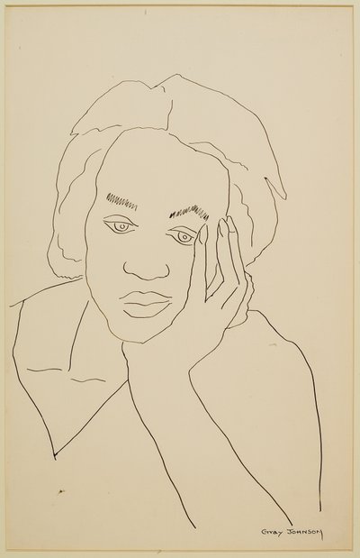Studie av en jente #2 av Malvin Gray Johnson