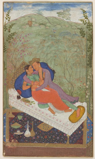 Sultan Murad og en konsort, ca. 1597. av Manohar