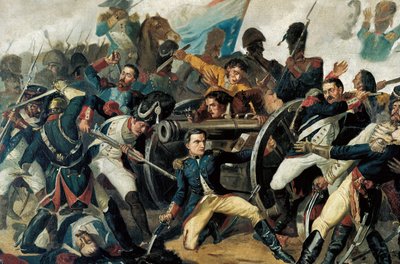 Spanske uavhengighetskrigen (1808-1814) befolkningen gjør opprør mot den franske okkupasjonen av Napoleon I (detaljer) av Manuel (after) Castellano