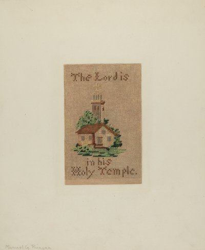 Bokmerke, c. 1939. av Manuel G. Runyan