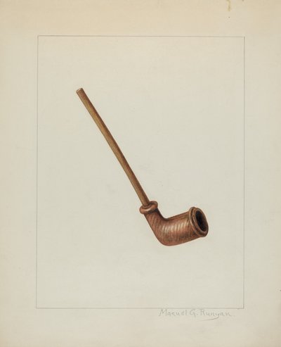 Clay Pipe, ca. 1938. av Manuel G. Runyan