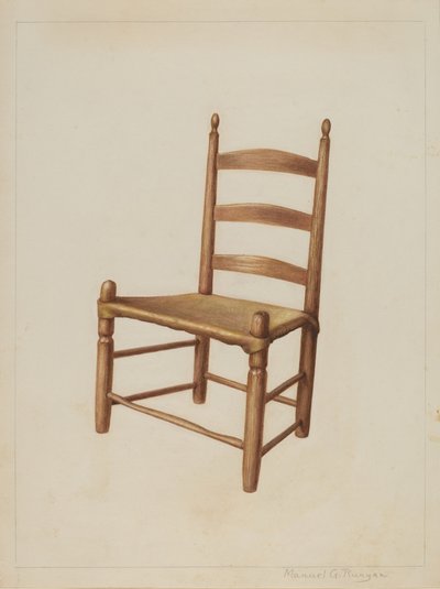 Spisestuestol, ca. 1938. av Manuel G. Runyan