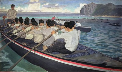 The Rowers, ca. 1912 (olje på lerret) av Manuel Losada