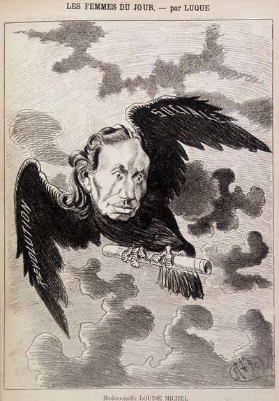 Tegneserie Louise Michel i en ravn av Luque av Manuel Luque