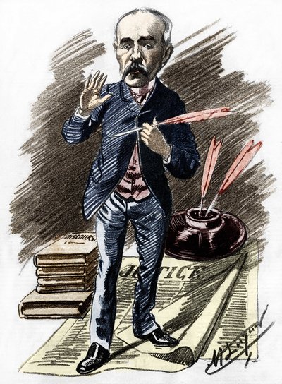Georges Clemenceau (1841-1929), French politician. av Manuel Luque