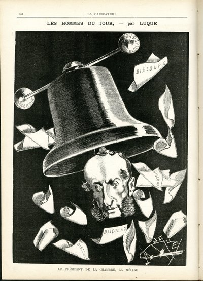 Illustrasjon av Manuel Luque (1854-1919) i La Caricature (1880) av Manuel Luque