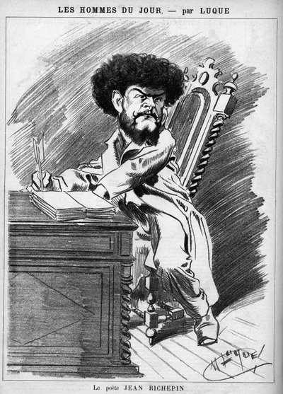 Jean Richepin (1849-1926), fransk forfatter. av Manuel Luque