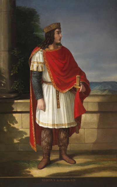 Portrait of Visigothic King Suintila (Swinthila, Svinthila)   1406452   no       norwegian Successfully Translated  Original: The Athlete, 1907. Translat: The Athlete, 1907. 1162601 no norwegian Successfully Translated Original: Sketch of Helmet and Men at av Manuel Miranda