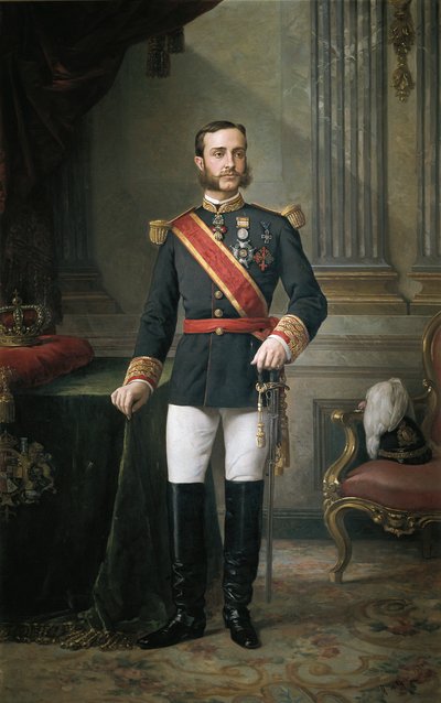Portrett av Alfonso XII av Manuel Ojeda y Siles