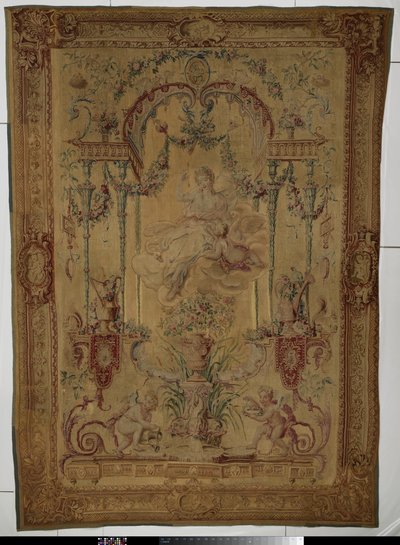 Tapetet som viser Venus, symboliserer våren av Manufacture Royale des Gobelins