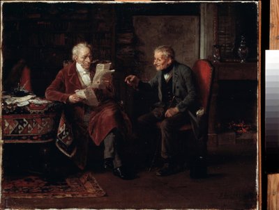 På advokatkontoret. Maleri av Marc Louis Benjamin Vautier l