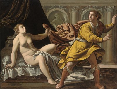 Josef og Potifars kone av Marcantonio Bassetti