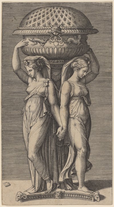 En røkelseskar av Marcantonio Raimondi
