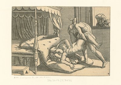 Jeg Modi. Stilling 9, 1530-1540. av Marcantonio, Raimondi
