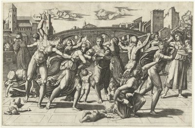 Massacre of the Innocents, ca. 1515 av Marcantonio Raimondi