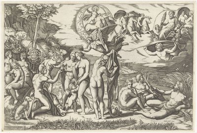 Paris-dommen av Marcantonio Raimondi