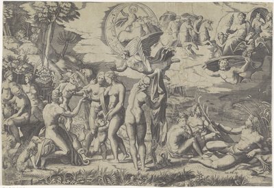 Paris-dommen av Marcantonio Raimondi