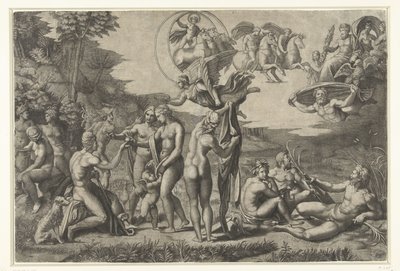Paris-dommen av Marcantonio Raimondi