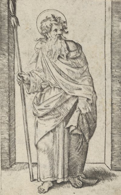 Saint Matthias, ca. 1500-1534. av Marcantonio Raimondi
