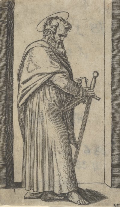 Saint Paul, sverd i høyre hånd, fra serien 