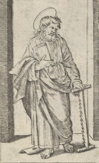 Saint Simon, en sag i den senkede venstre hånden, fra serien 