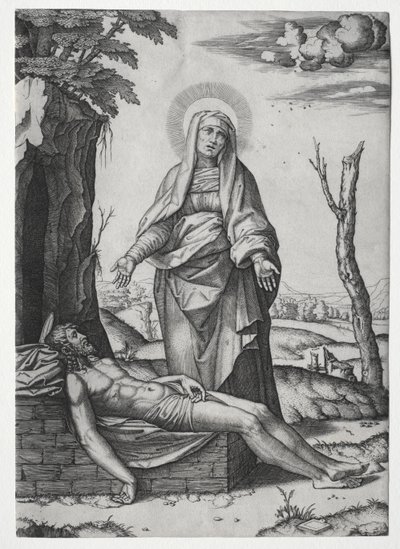 Pietaen. av Marcantonio Raimondi