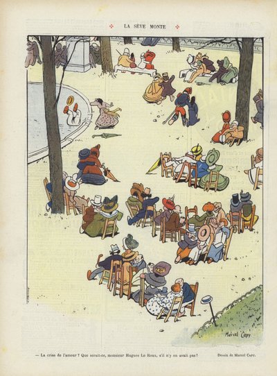 Saften stiger. Illustrasjon for Le Rire av Marcel Amable O.L. Capy