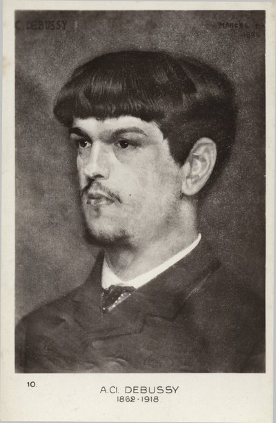 Claude Debussy , fransk komponist (1862-1918) av Marcel Andre Baschet
