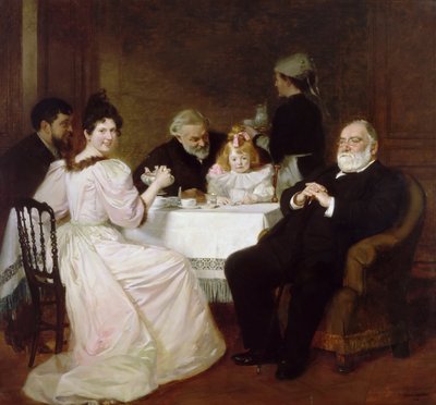 Familiegjenforening hjemme hos Madame Adolphe Brisson av Marcel Andre Baschet