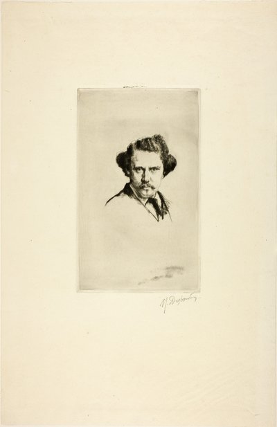 Portrett av Alfred Cadart, 1875 av Marcellin Gilbert Desboutin