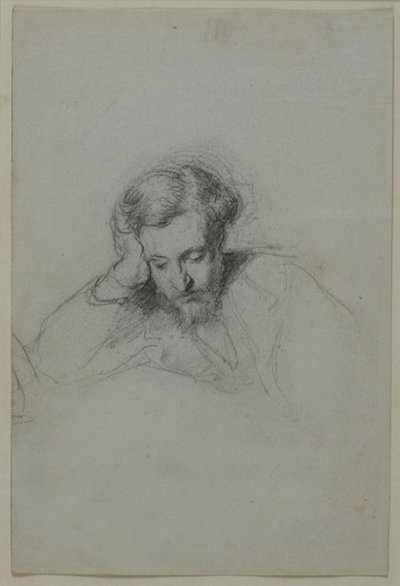 Portrett av poeten Heinrich Heine 1797-1856, 1853 av Marcellin Gilbert Desboutins