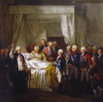 Stanislaw II August Poniatowskis død, etter 1798 av Marcello Bacciarelli