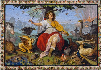 "Orpheus" mosaikk av Marcello Provenzale (1577-1639) 1618 av Marcello Provenzale