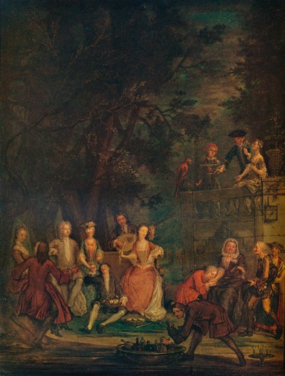A Conversation Piece, c1700 1931 av Marcellus Laroon the Younger