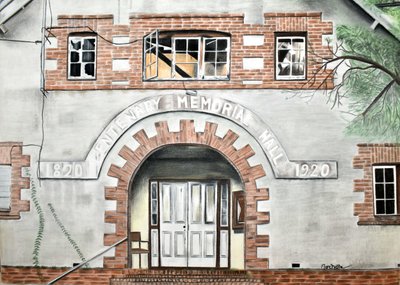 Inngangen til den historiske Centenary Hall av Marchelle de Kock