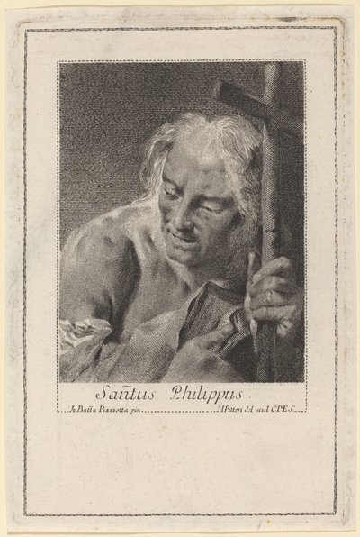 Saint Philip av Marco Alvise Pitteri after Giovanni Battista Piazzetta