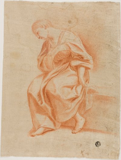 Sittende kvinne i profil av Marcantonio Franceschini