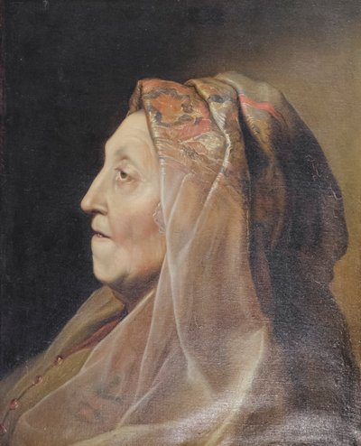 Portrett av en gammel kvinne av Marco Benefial