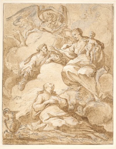 St Stanislaus Kostka i ekstase(?) av Marco Benefial