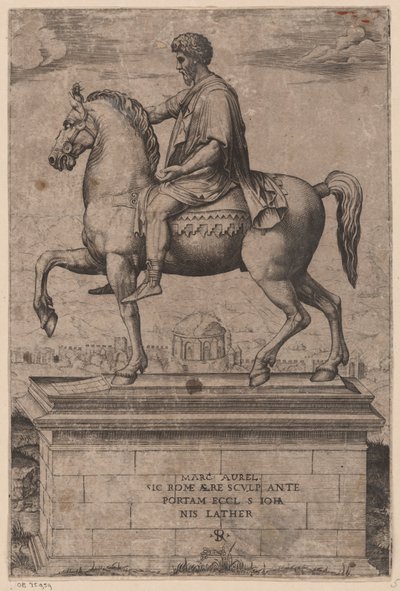 Rytterstatue av Marcus Aurelius av Marco Dente