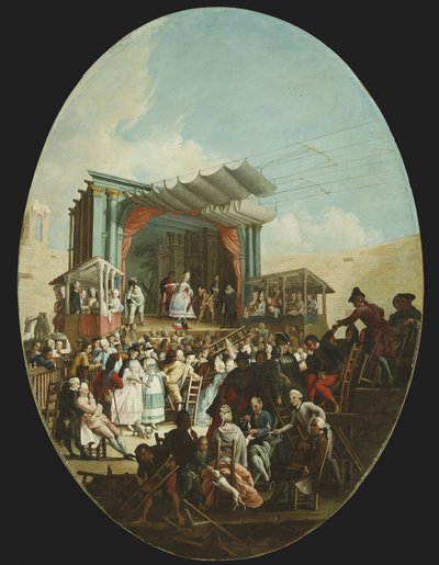 En italiensk komedie i Verona, 1772 av Marco Marcola