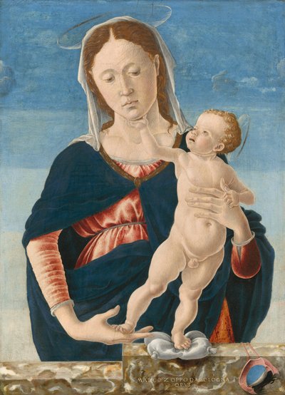 Madonna og barn av Marco Zoppo or Imitator