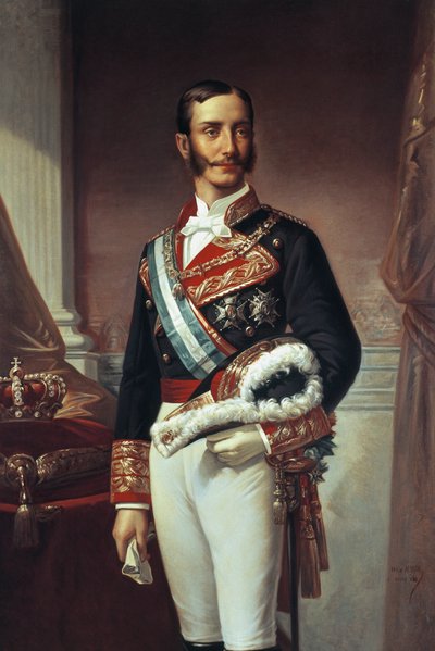 Portrett av Alfonso XII (Madrid av Marcos Giraldez de Acosta