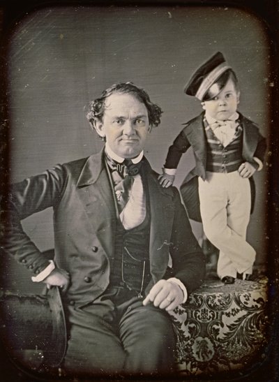 P.T. Barnum og general Tom Thumb av Marcus Aurelius Root