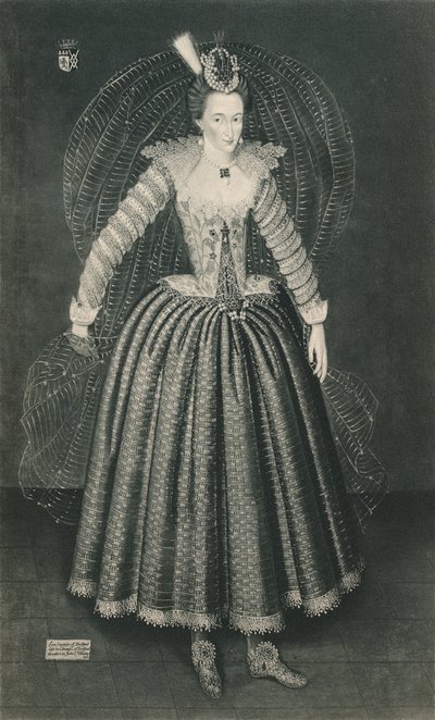 Lucy Harrington, grevinne av Bedford, 1500-tallet 1904 av Marcus Garret Gheeraerts the Younger