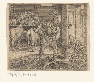 Fabel om hjorten i oksestallen av Marcus Gheeraerts (I)