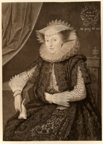 Mary Sidney, grevinne av Pembroke, fra James I og VI, trykt av Manzi Joyant & Co. Paris, 1904 (kollotype) av Marcus Gheeraerts