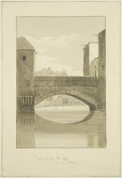 Bridewell Bridge over Frome, ser nordover av Marcus H. Homes