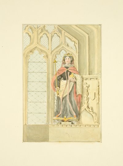 Figur av dronning Elizabeth i St Mary